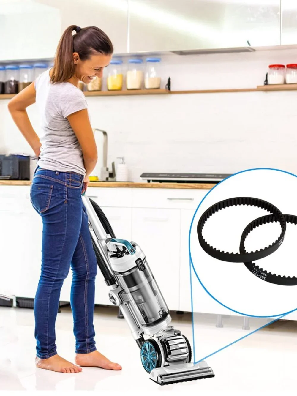Vacuum Belts Replacement for Eureka FloorRover Bagless Upright Pet Vacuum Cleane